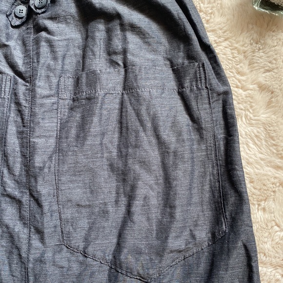 Crossley Italian Skirt Gray Metallic Size Small - Picture 5 of 10